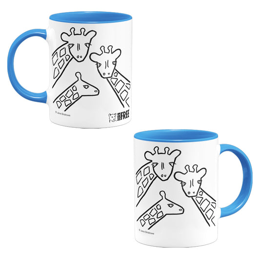 Born Free Giraffe Trio Ceramic Mug | Jane Bristowe Design
