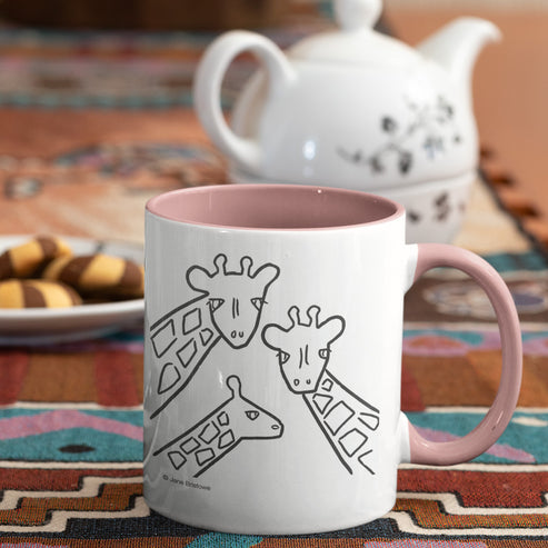 Born Free Giraffe Trio Ceramic Mug | Jane Bristowe Design