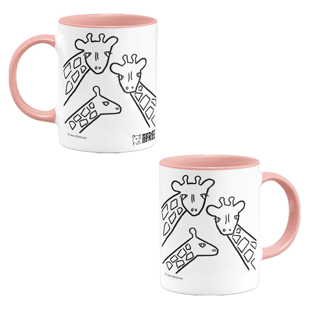 Born Free Giraffe Trio Ceramic Mug | Jane Bristowe Design