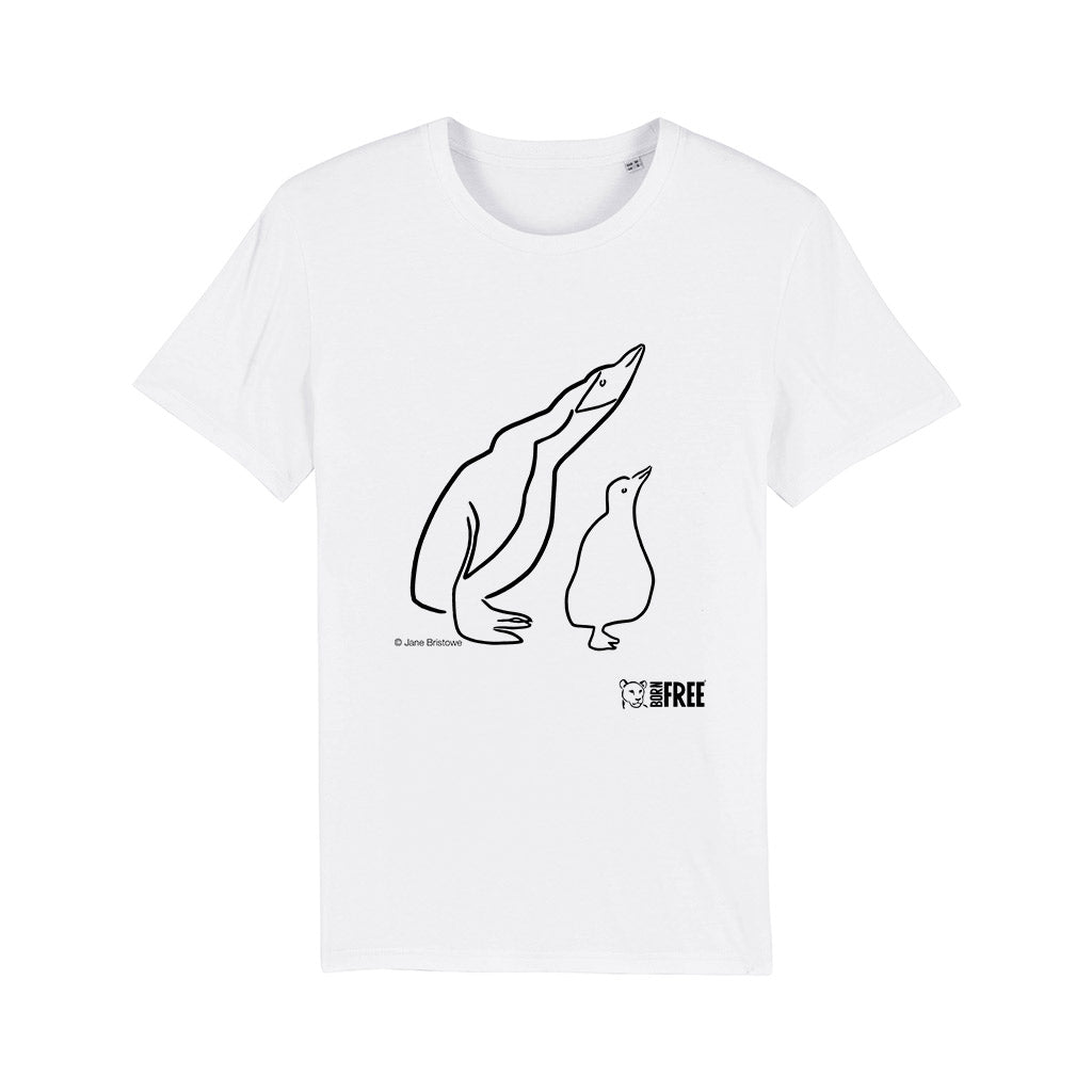 Jane Bristowe -  The Mother and Baby Penguins T-Shirt