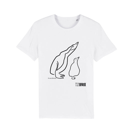 Jane Bristowe -  The Mother and Baby Penguins T-Shirt