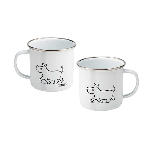 Born Free Baby Rhino Enamel Mug | Jane Bristowe Art