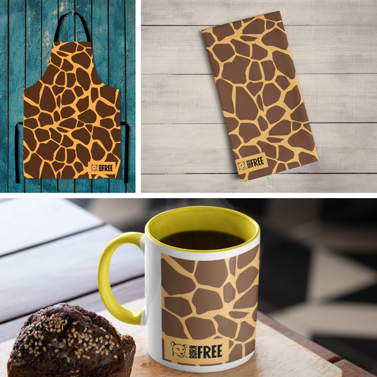 Giraffe Print Homeware Gift Set