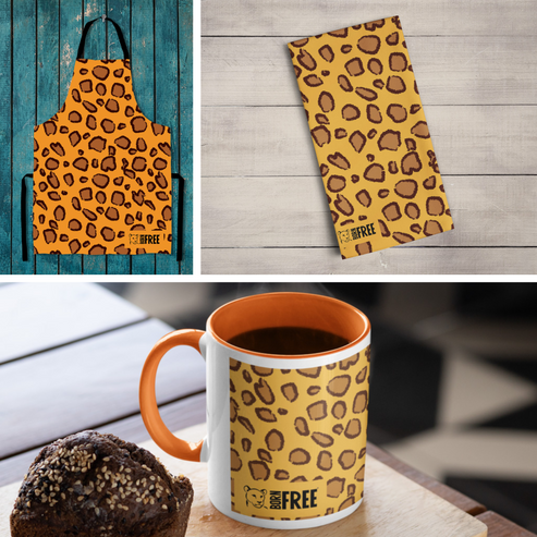 Leopard Print Homeware Gift Set