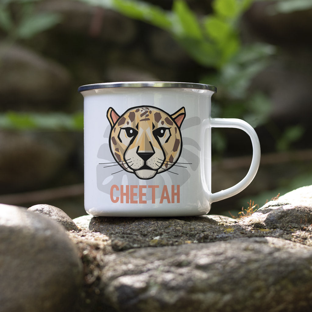 Cheetah Enamel Mug