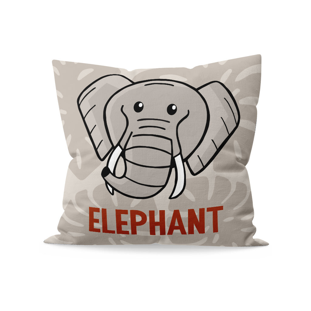 Elephant Personalised Organic Cushion