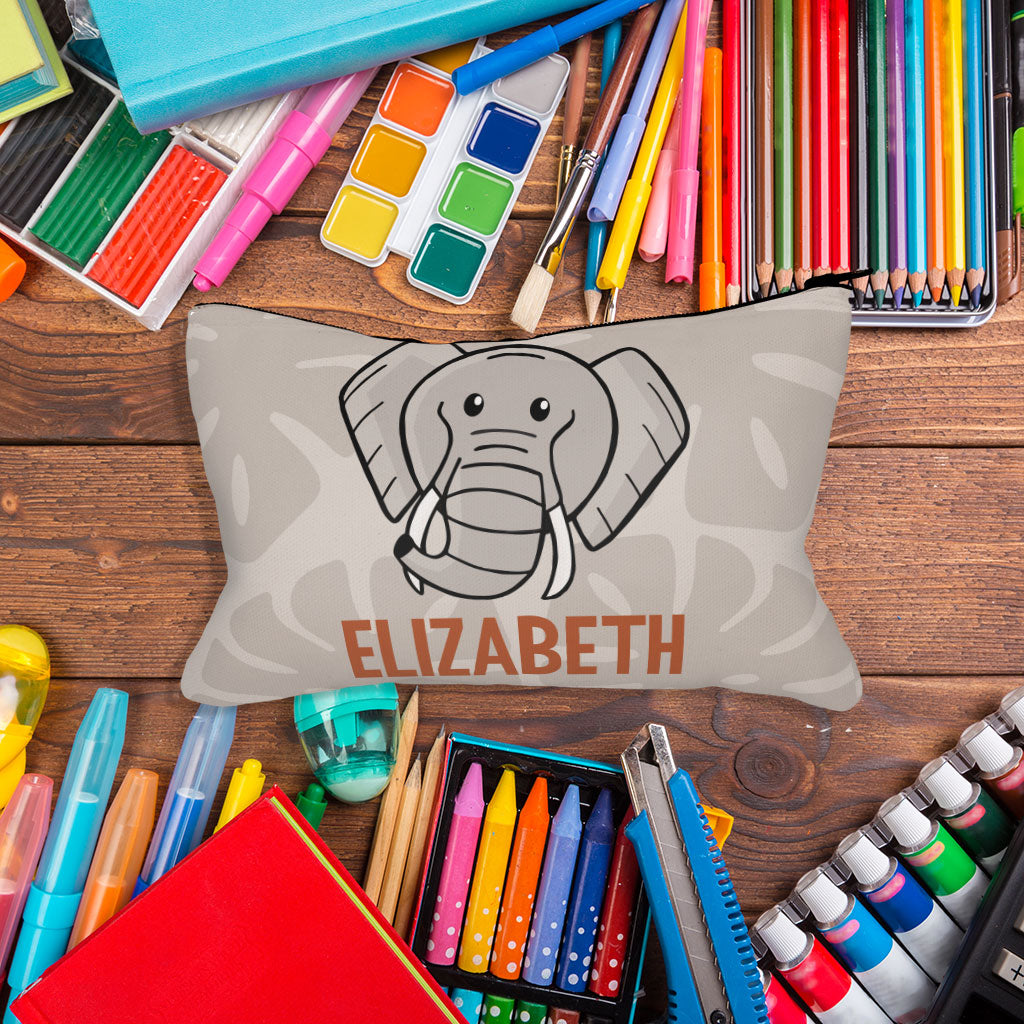 Elephant Personalised Pencil Case
