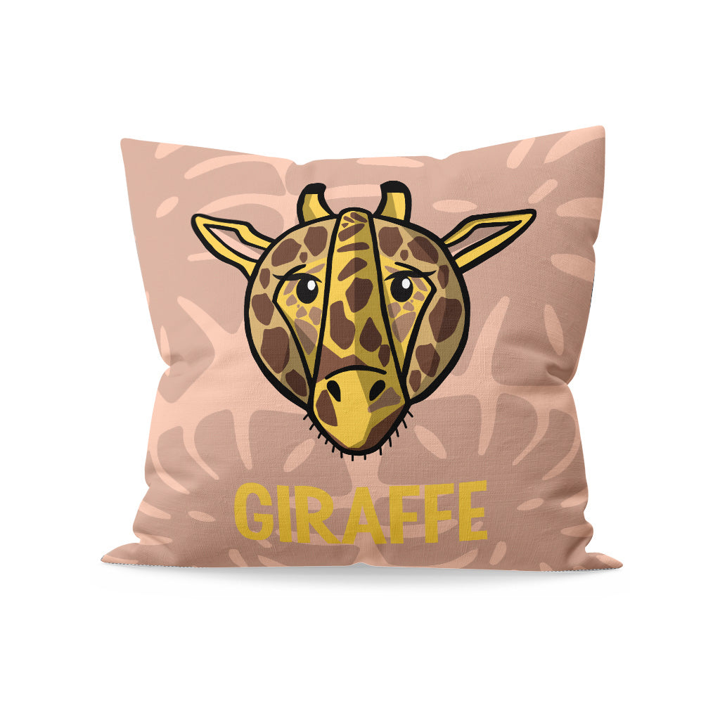 Giraffe Personalised Organic Cushion