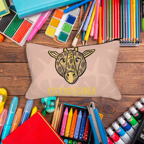 Giraffe Personalised Pencil Case