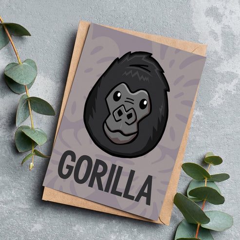 Gorilla Greeting Card