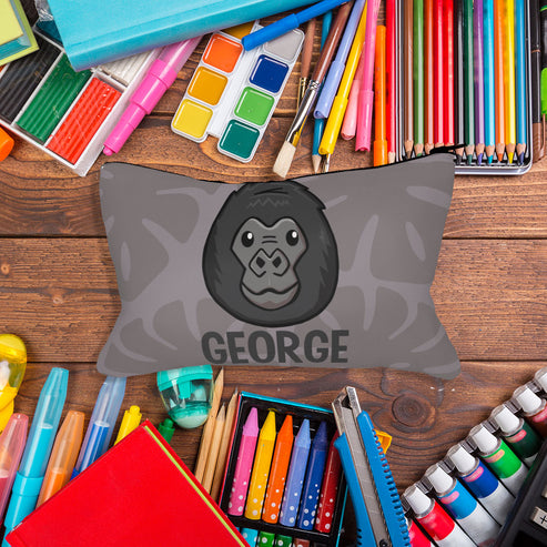 Gorilla Personalised Pencil Case