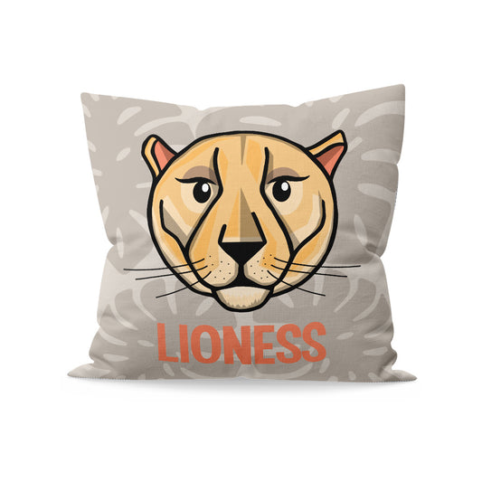 Lioness Personalised Organic Cushion