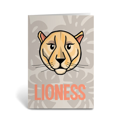 Lioness Greeting Card