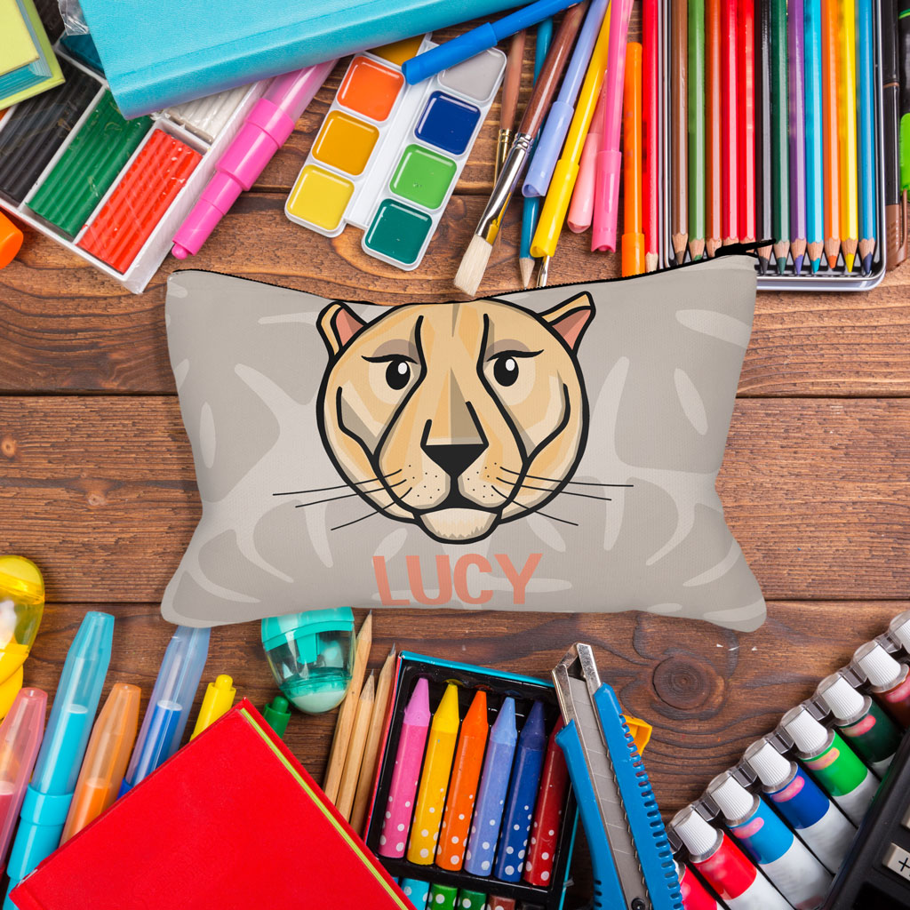 Lioness Personalised Pencil Case