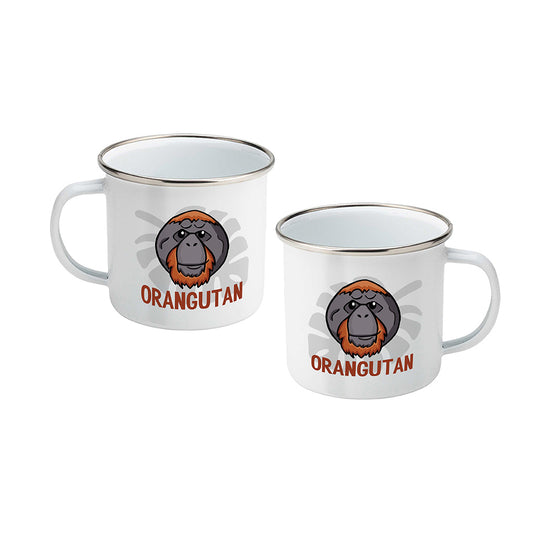 Orangutan Enamel Mug