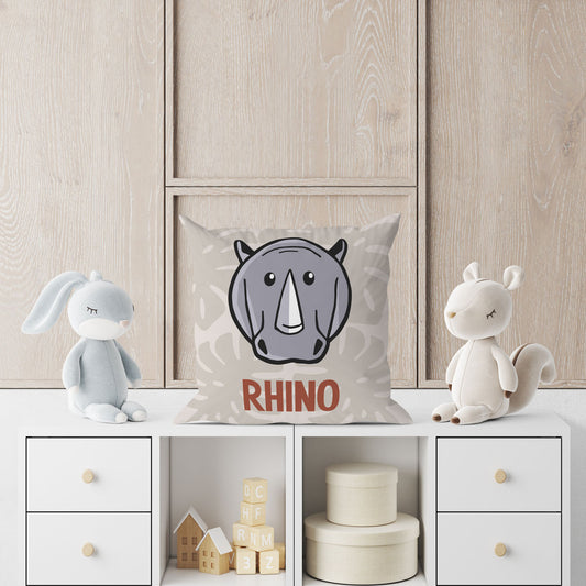 Rhino Personalised Organic Cushion