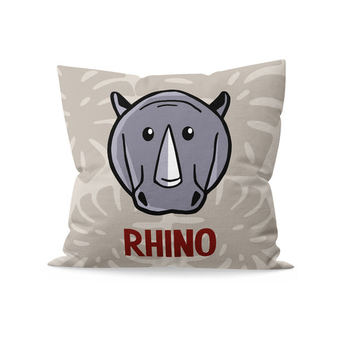 Rhino Personalised Organic Cushion