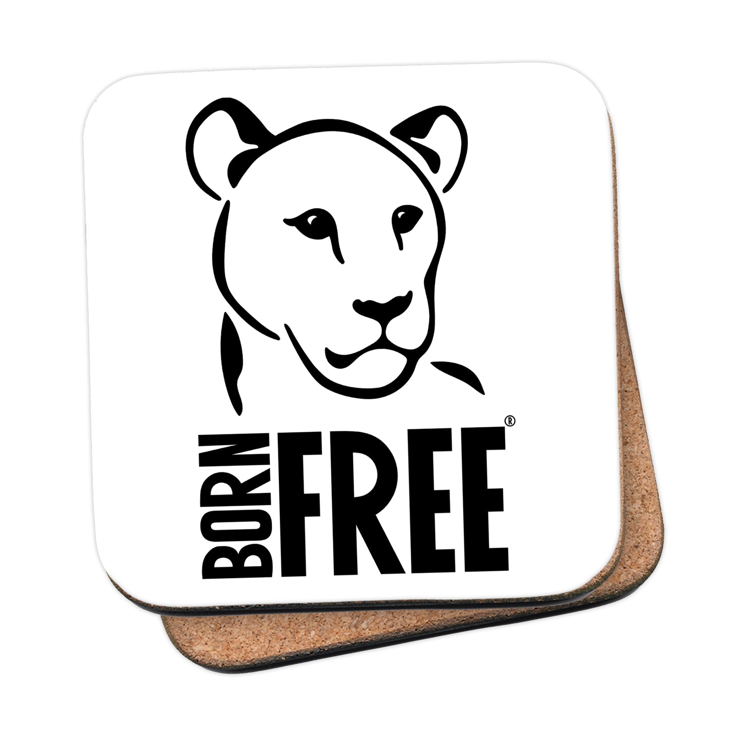 Born Free Logo Coaster