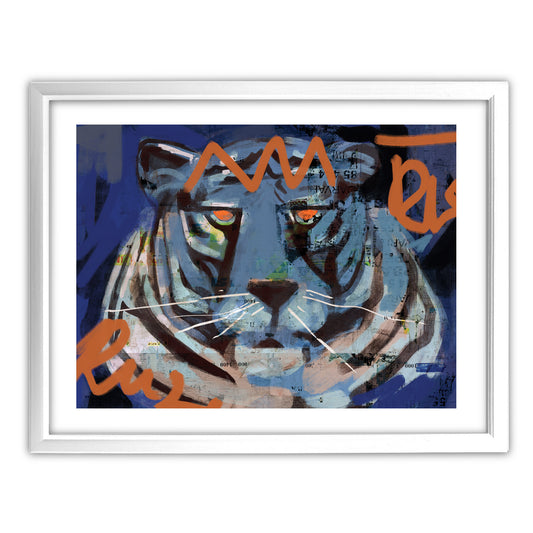 Bengal Tiger Graffiti Art Print