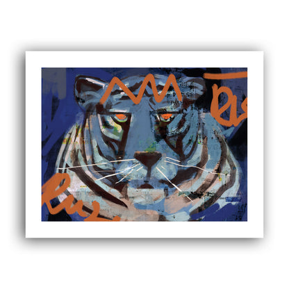 Bengal Tiger Graffiti Art Print
