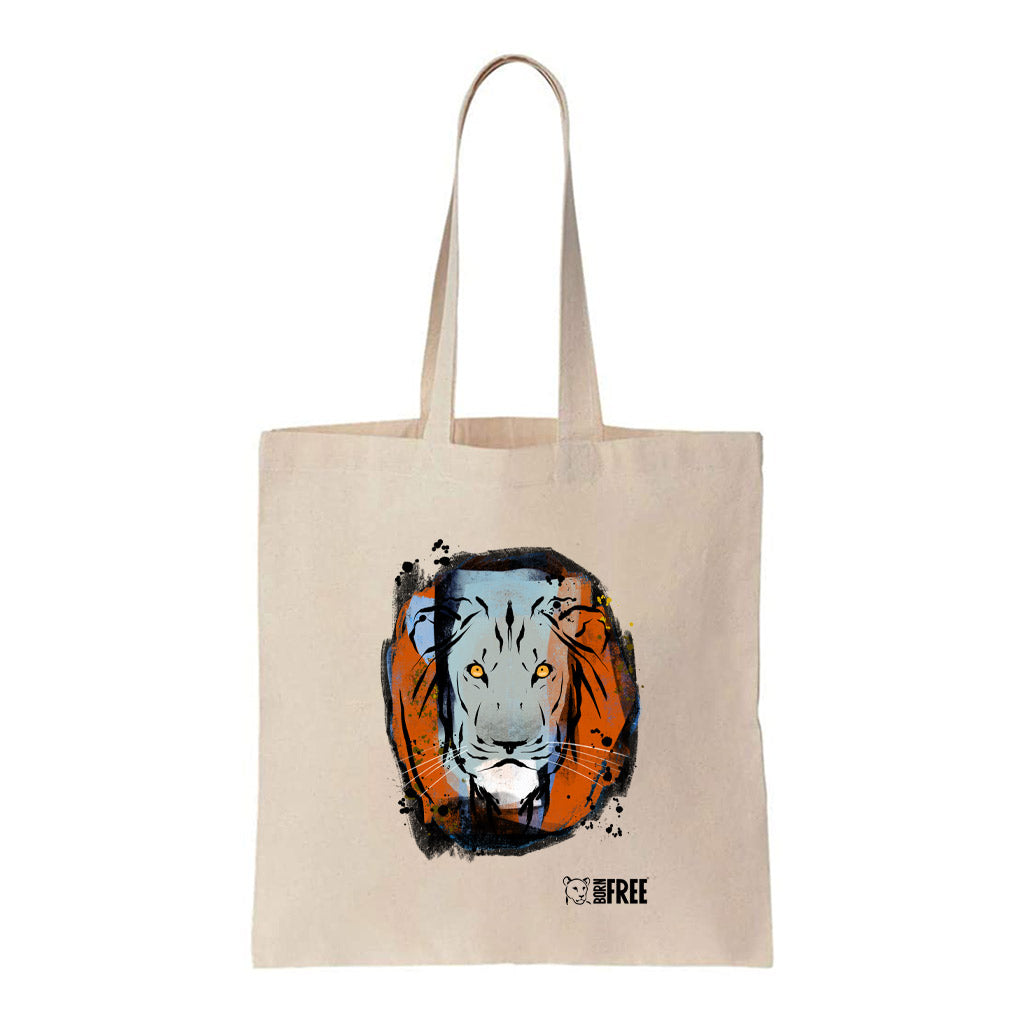 Lion Tote by Rory McQueen