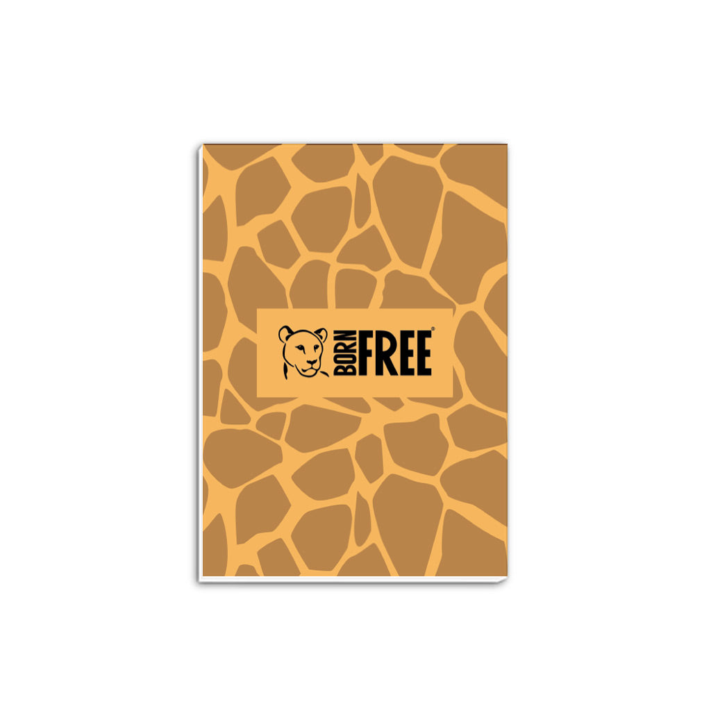Giraffe Print A5 Notepad - Born Free Animal Prints