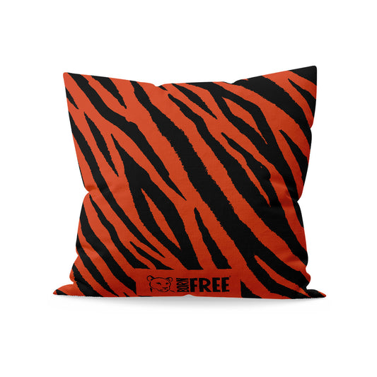 Tiger Print Organic Cushion - Born Free Animal Prints