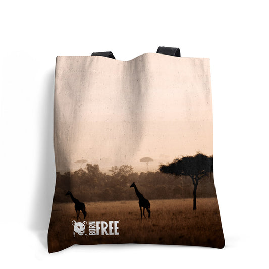 Giraffes in the Wild Tote Bag - Born Free Photography