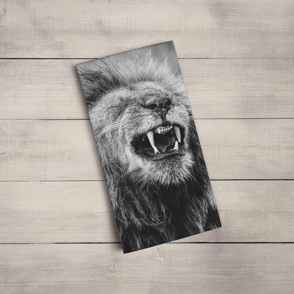 Happy Lion Tea Towel by Will Travers