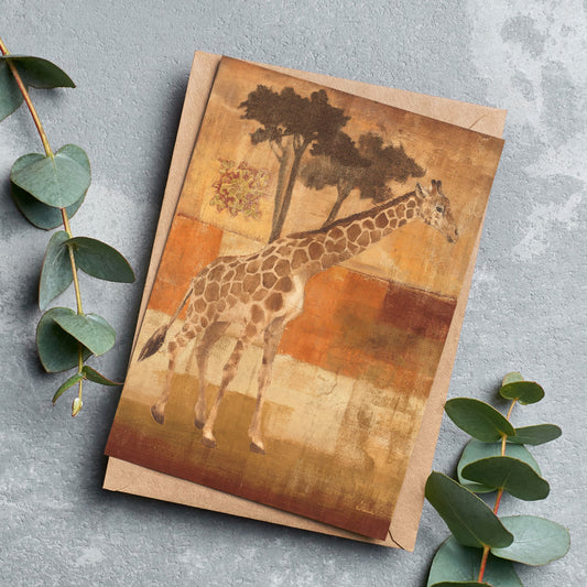 Wild Apple Graphics Animals on Safari Greeting Cards - Pack of 6