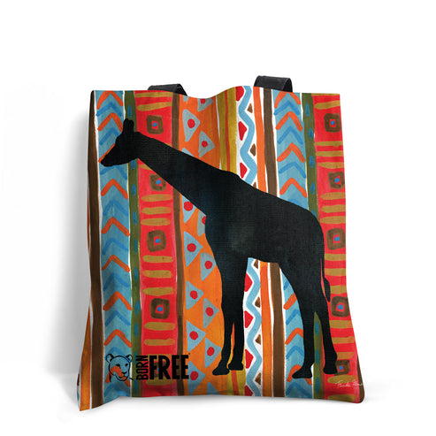 Born Free - African Giraffe Print Edge-to-Edge Tote Bag
