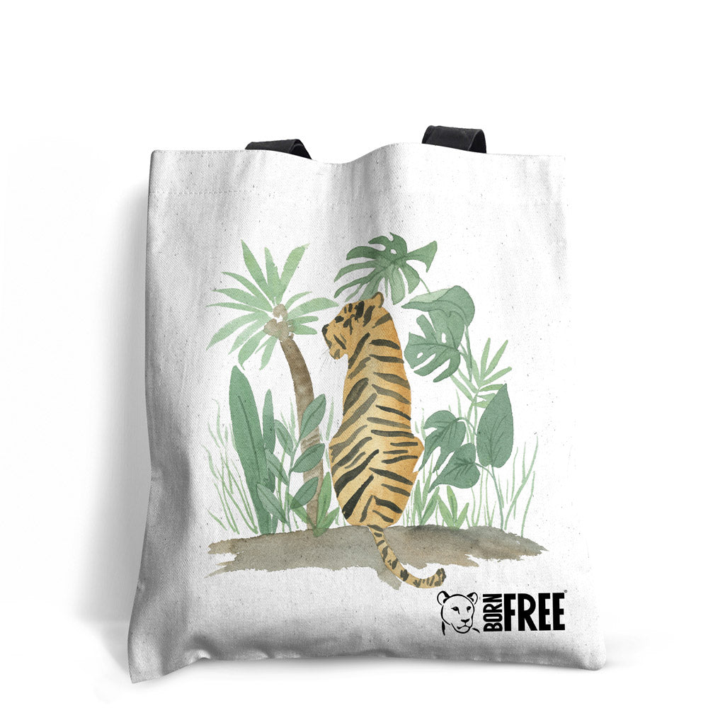 Born Free - Jungle Tiger Edge-to-Edge Tote Bag