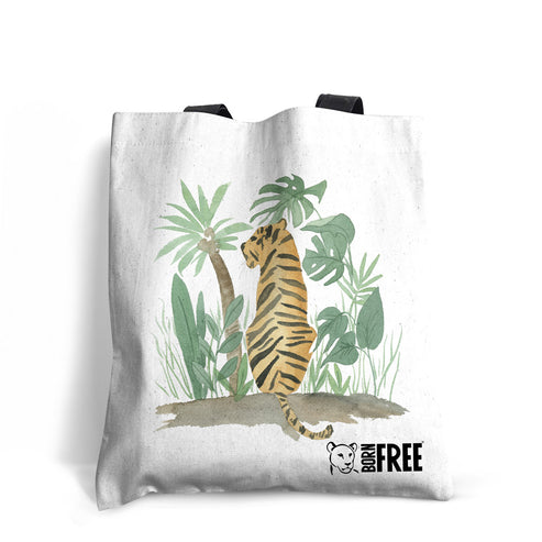 Born Free - Jungle Tiger Edge-to-Edge Tote Bag