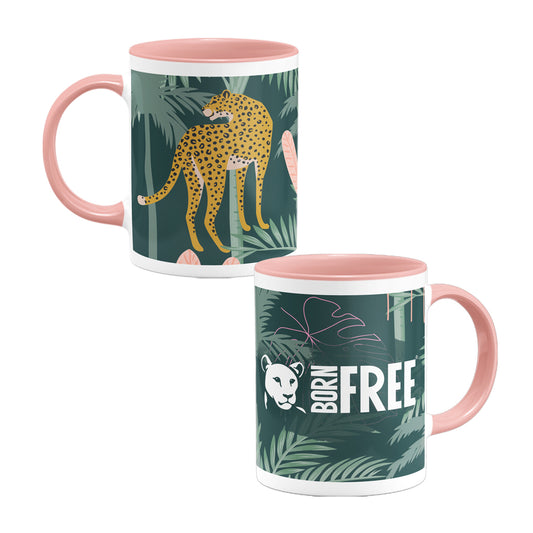 Everyday Jungle Cats - Pink Coloured Insert Mug