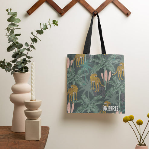 Pink Light Studio Everyday Jungle Cats Tote Bag