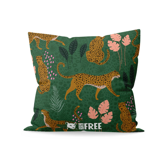 Roaming Jungle Cats Organic Cushion