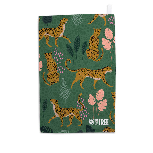Roaming Jungle Cats Tea Towel