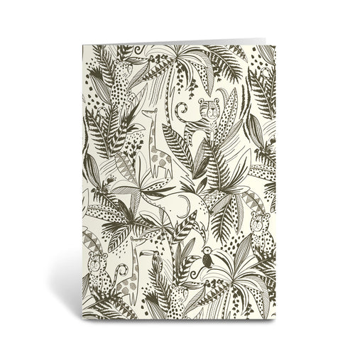 Jungle Animals Greeting Cards - Pack of 6