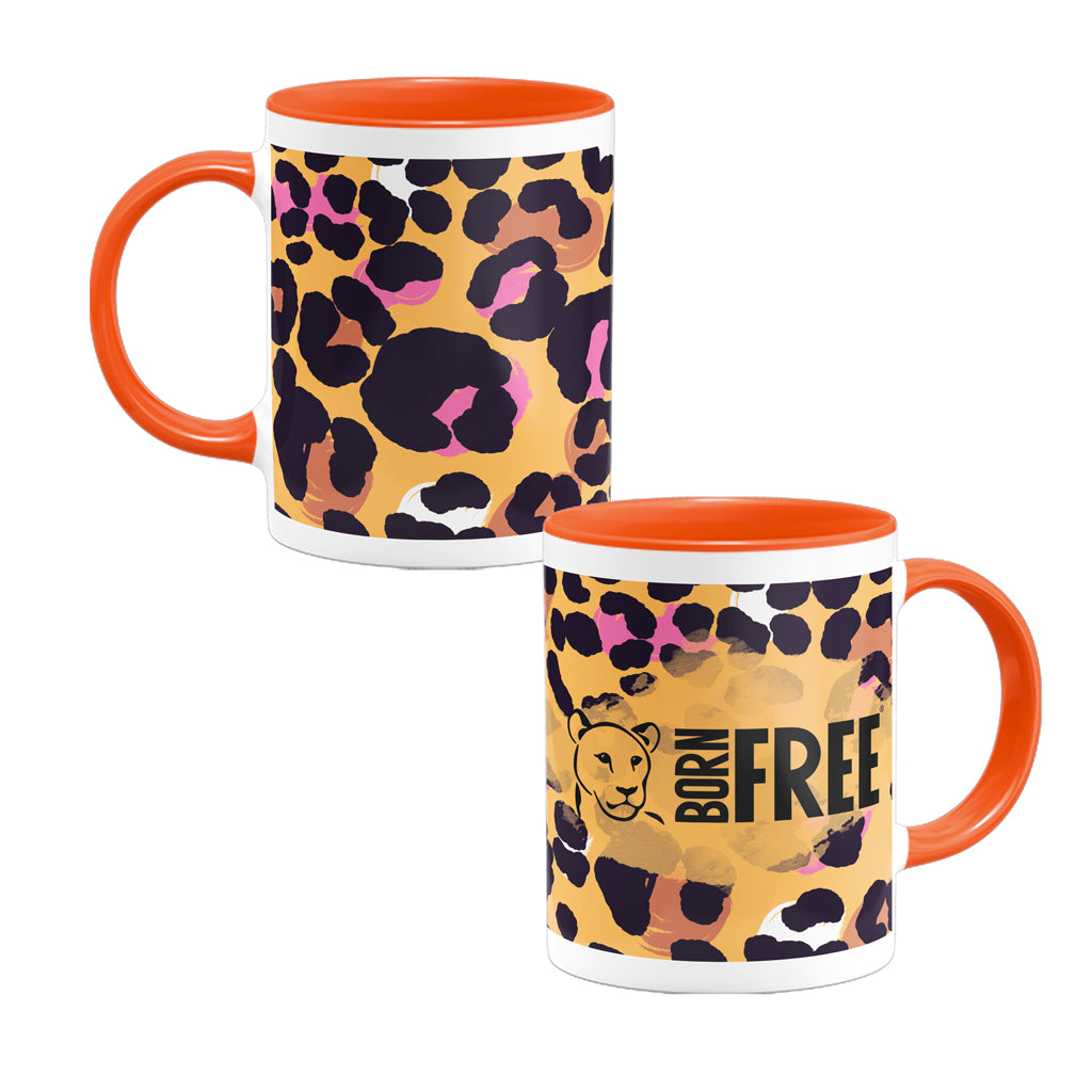 Everyday Jungle Animal Print - Orange Coloured Insert Mug