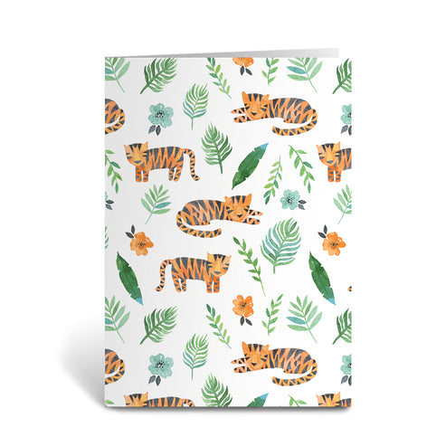 Resting Tiger Greeting Cards - Pack of 6