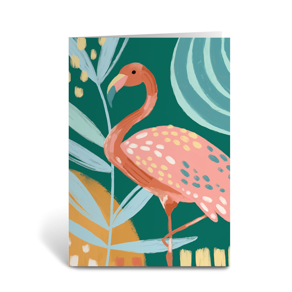 Resting Flamingo Greeting Cards - Pack of 6