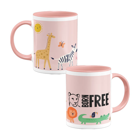 Baby Safari - Pink Coloured Insert Mug