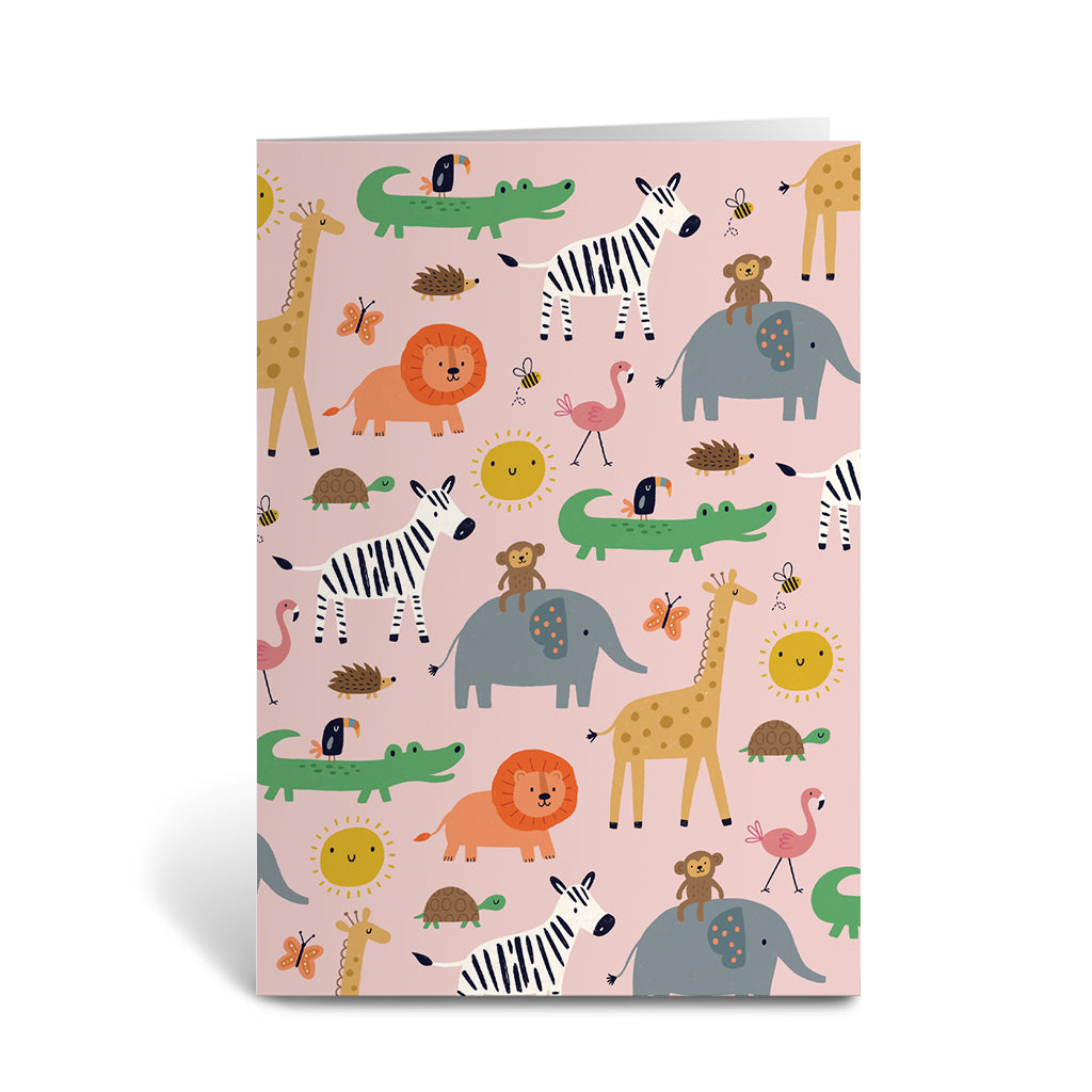 Baby Safari Greeting Cards - Pack of 6