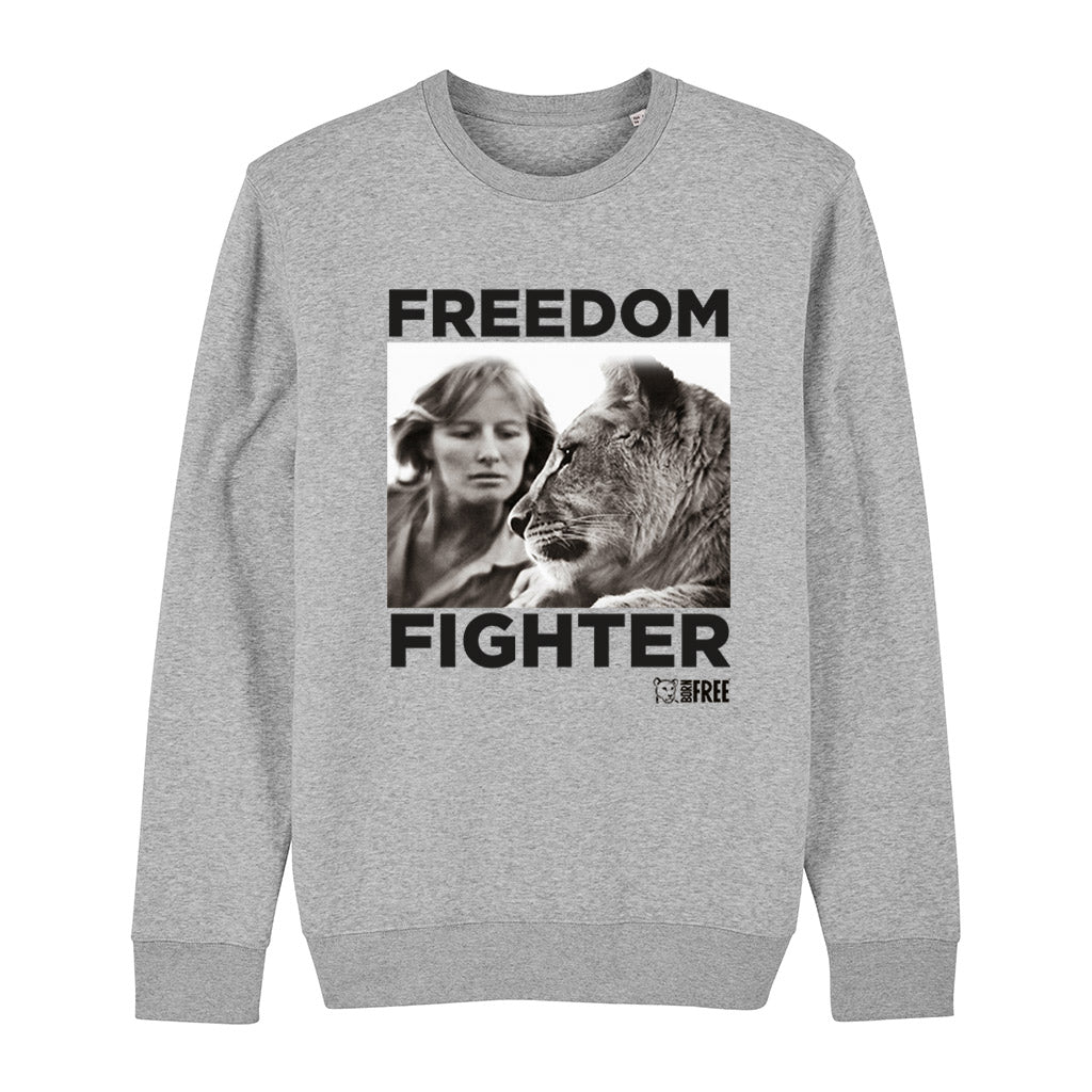 Freedom Fighter - Dame Virginia and Girl Black Print Sweatshirt