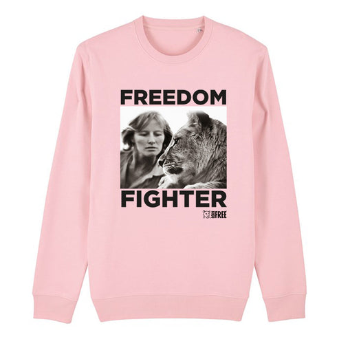 Freedom Fighter - Dame Virginia and Girl Black Print Sweatshirt