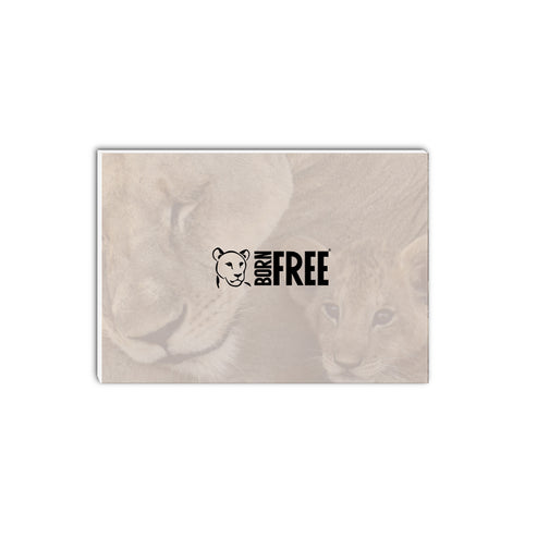 Lioness & Cub A5 Notepad - Born Free Photography
