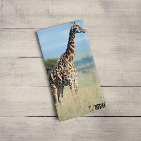 Giraffe Tea Towel - Born Free Photography