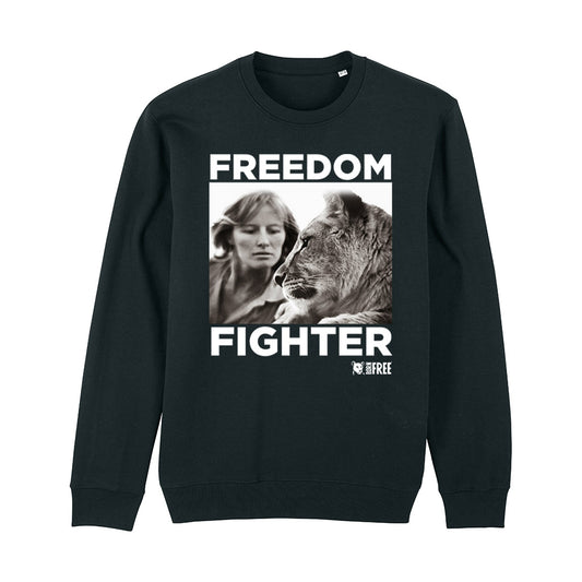 Dame Virginia Freedom Fighter White Print Sweatshirt