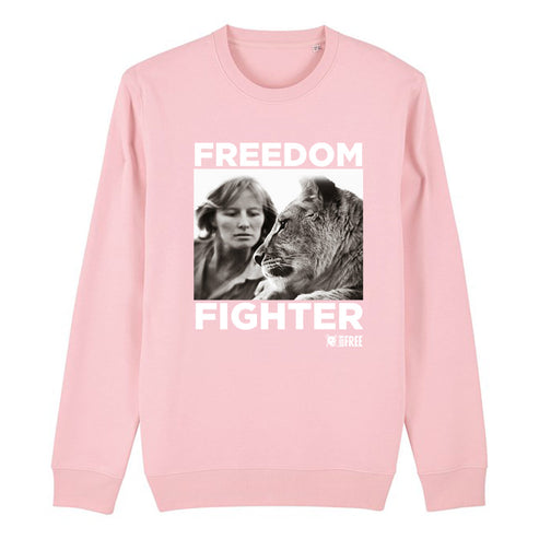 Dame Virginia Freedom Fighter White Print Sweatshirt