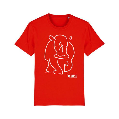 Born Free - The Walking Rhino T-Shirt